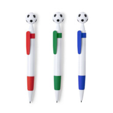 Bolígrafo con balón de fútbol - 5 colores