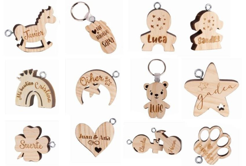 Llaveros de Bautizo Personalizados para Invitados, 2025 Llaveros de Bautizo