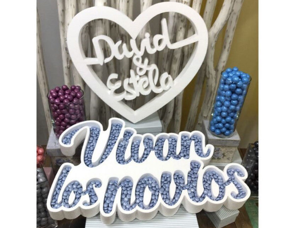 Letras de Corcho Gigantes Nombres y Carteles para bodas Letras y Carteles de Boda