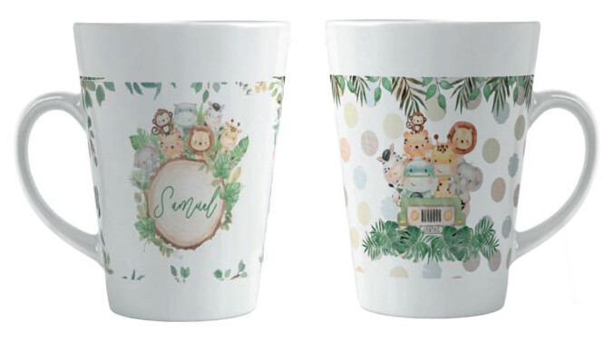 Tazas personalizadas y relojes para bautizos Tazas y Relojes de Bautizo