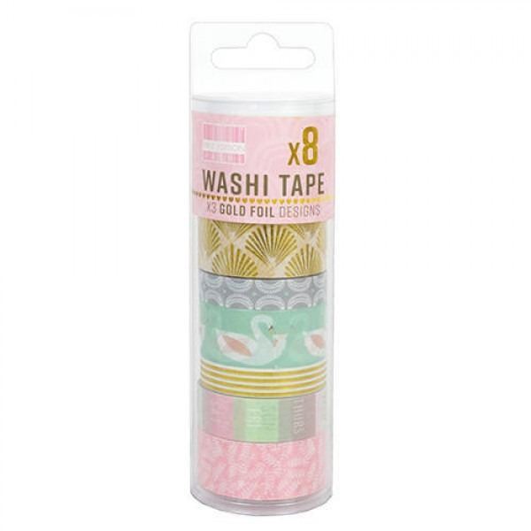 8 Washi tape de cisnes