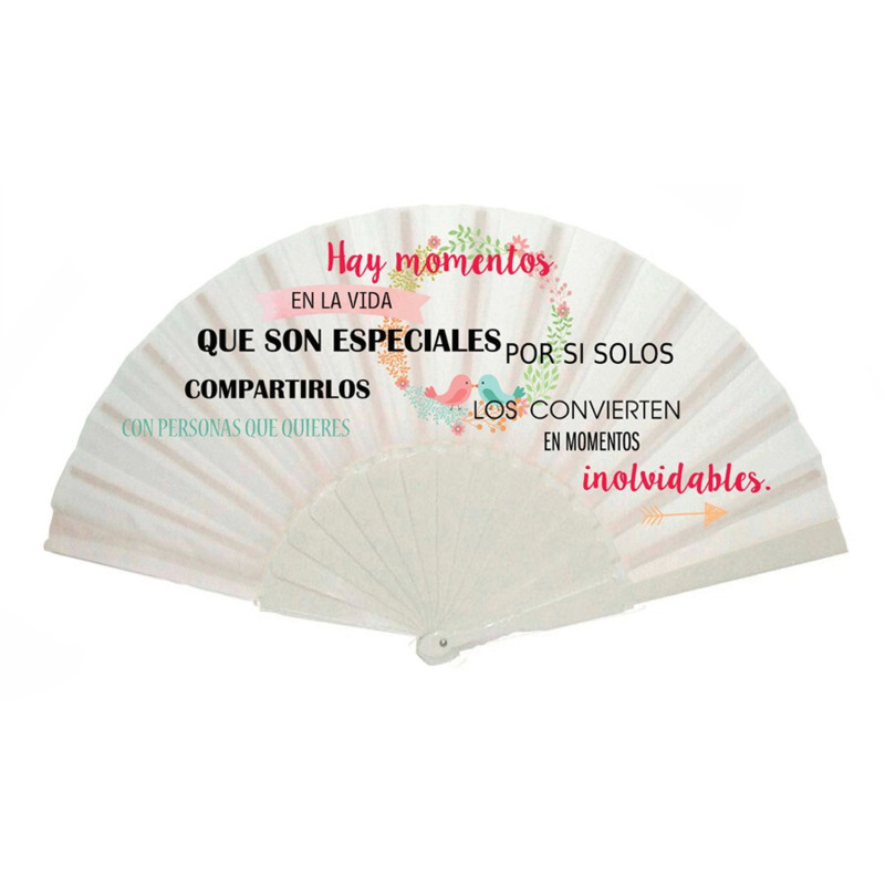 Abanico con frase Momentos Especiales (1)