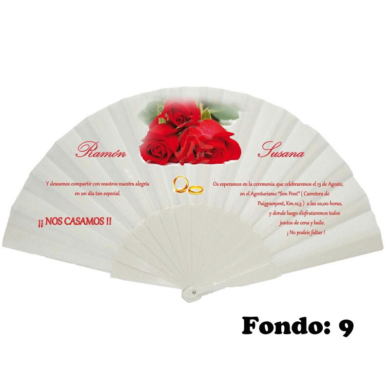 Abanico de boda personalizado varios diseños (3)