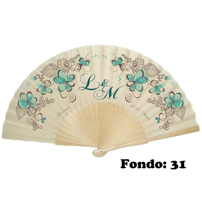 Abanico de boda personalizado varios diseños (7)