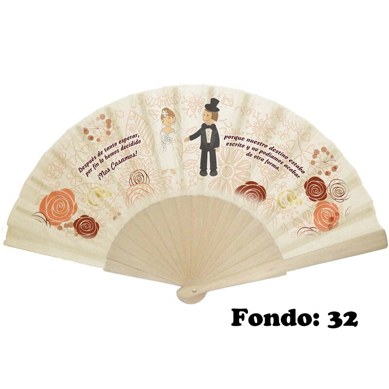 Abanico de boda personalizado varios diseños (8)