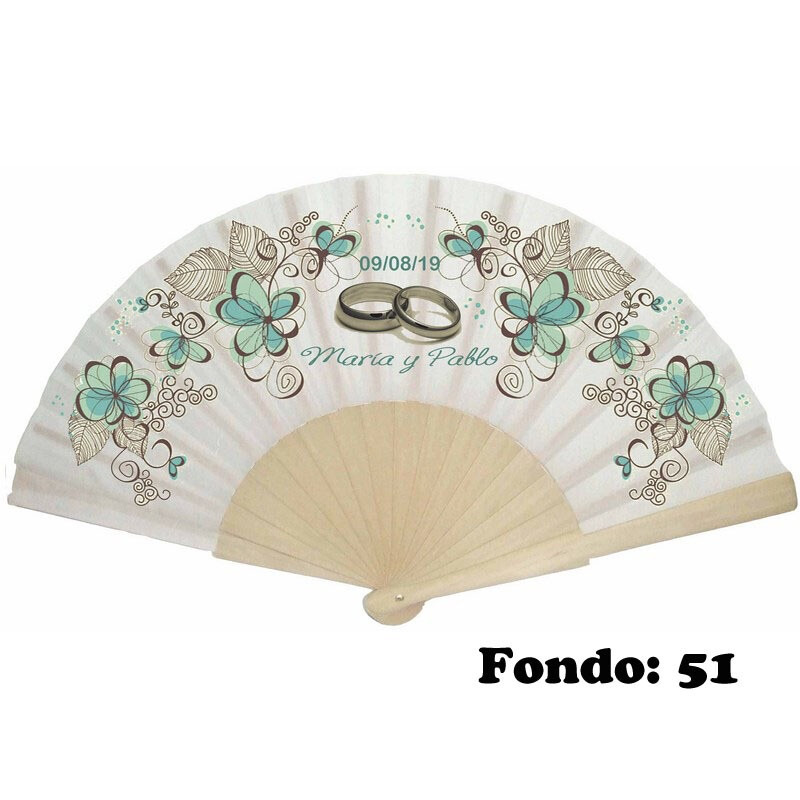 Abanico de boda personalizado varios diseños (9)