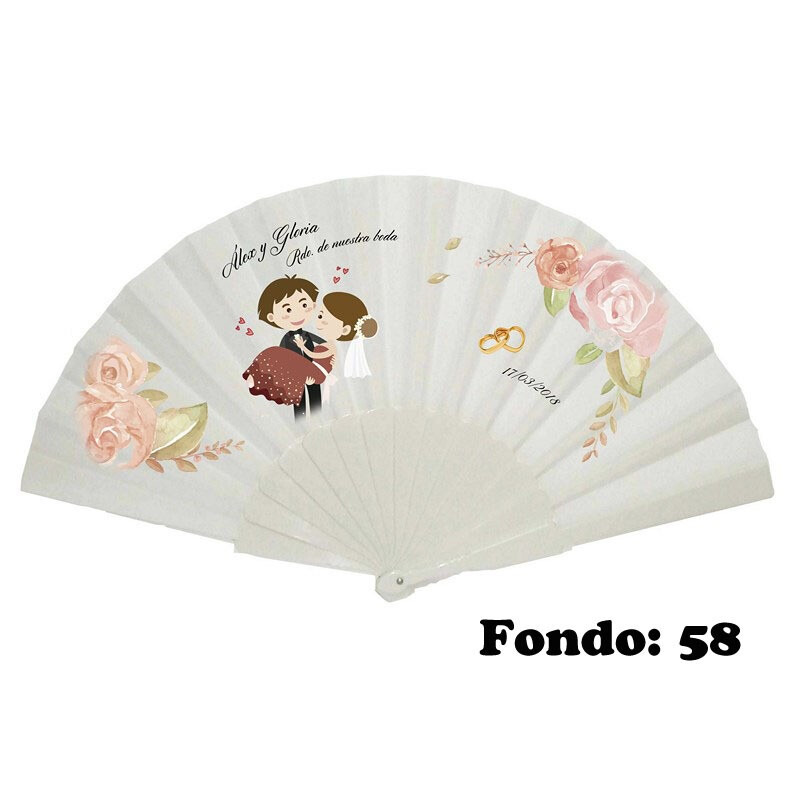 Abanico de boda personalizado varios diseños (12)