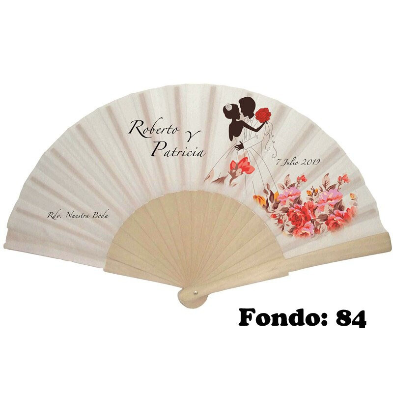 Abanico de boda personalizado varios diseños (17)