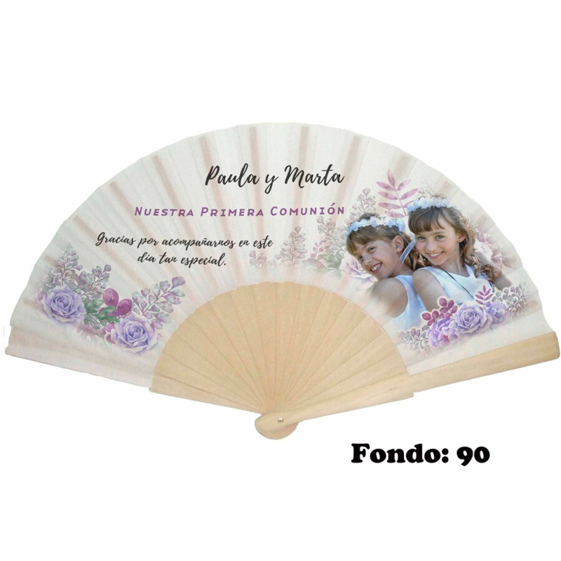 Abanico de comunión niña personalizado varios modelos (1)