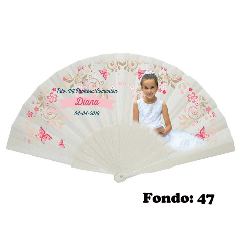 Abanico de comunión niña personalizado varios modelos (4)