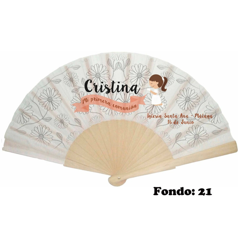 Abanico de comunión niña personalizado varios modelos (5)