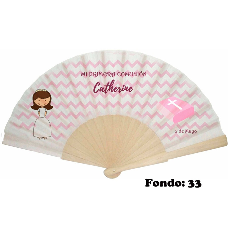 Abanico de comunión niña personalizado varios modelos (7)