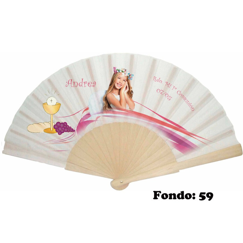 Abanico de comunión niña personalizado varios modelos (9)
