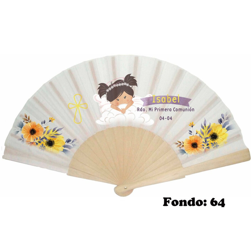 Abanico de comunión niña personalizado varios modelos (10)
