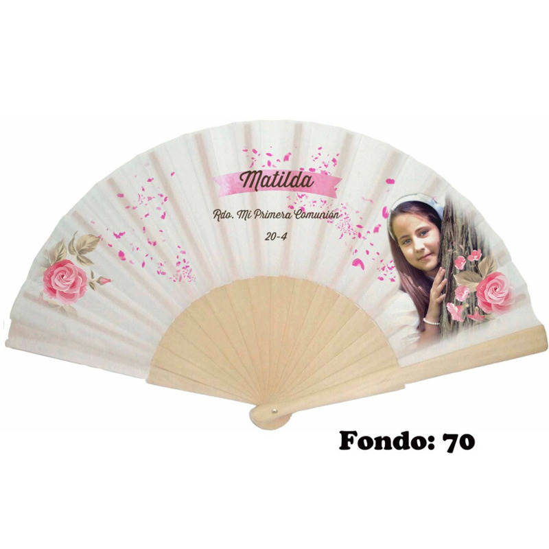 Abanico de comunión niña personalizado varios modelos (12)