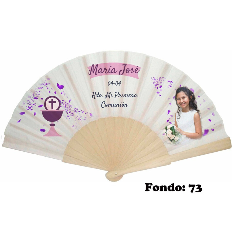 Abanico de comunión niña personalizado varios modelos (13)
