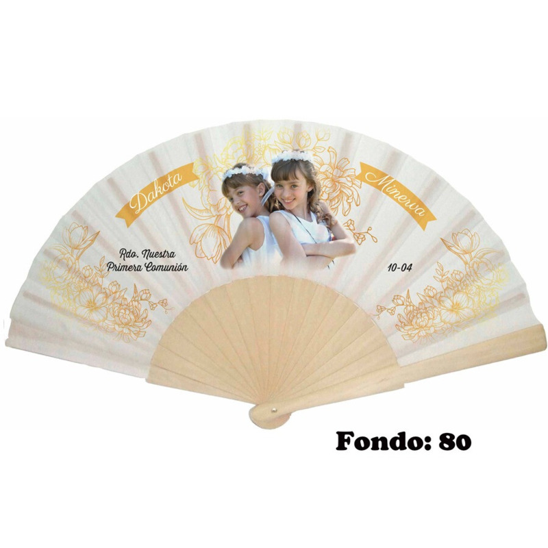 Abanico de comunión niña personalizado varios modelos (14)