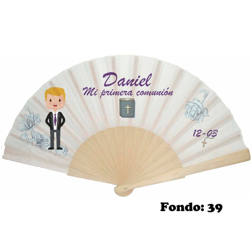 Abanico de comunión niño personalizado con fondos (6)