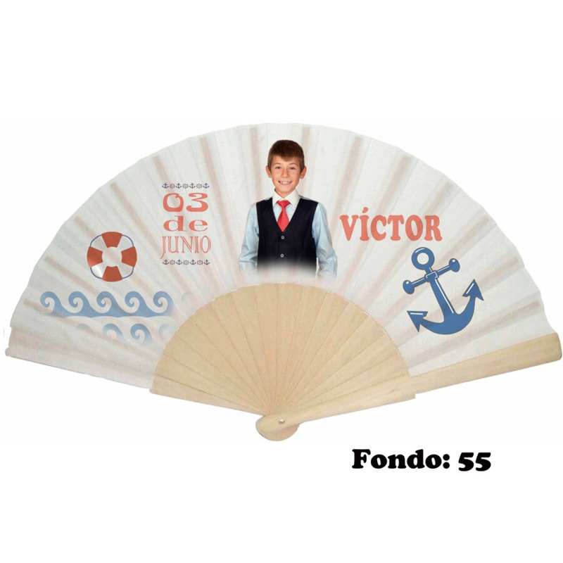 Abanico de comunión niño personalizado con fondos (7)