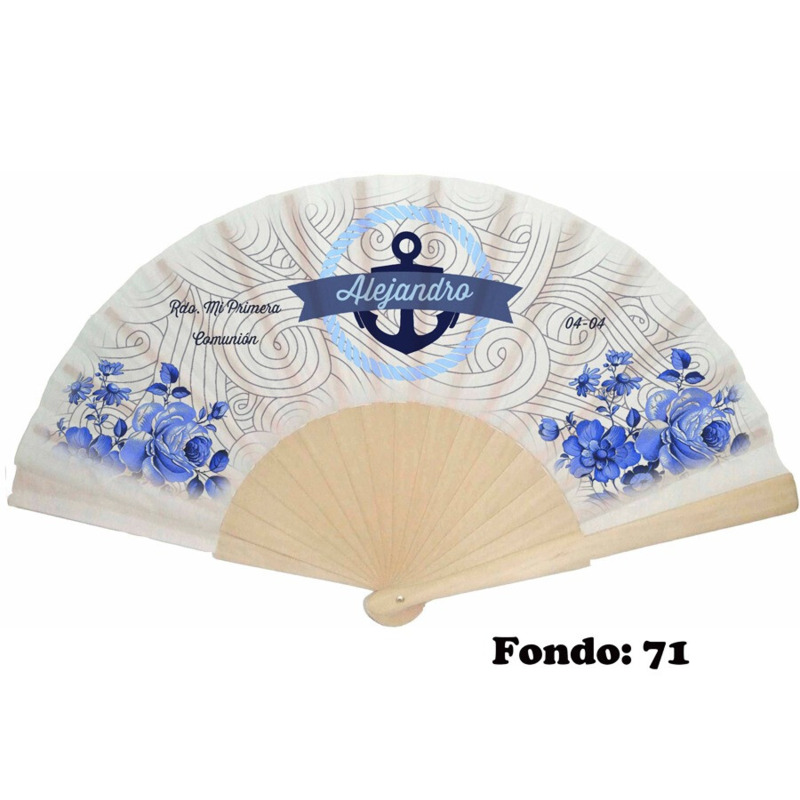 Abanico de comunión niño personalizado con fondos (9)