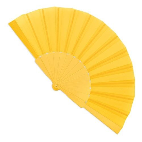 Abanico de PVC y tela en 12 colores personalizable (9)