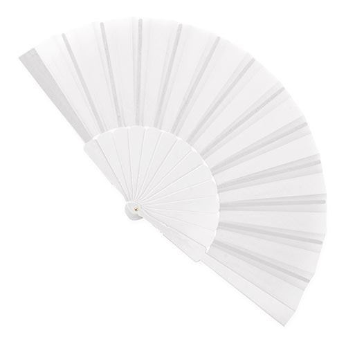 Abanico de PVC y tela en 12 colores personalizable (6)