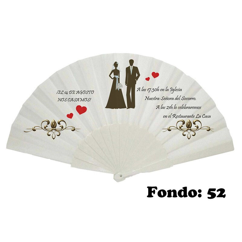 Abanico invitación de boda varios modelos (4)