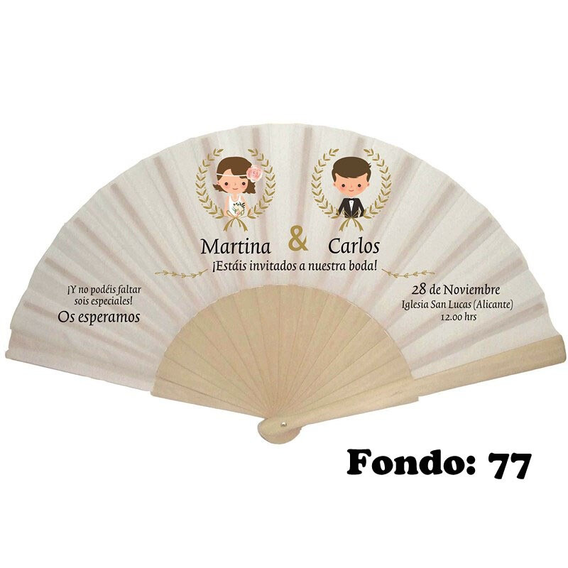 Abanico invitación de boda varios modelos (7)