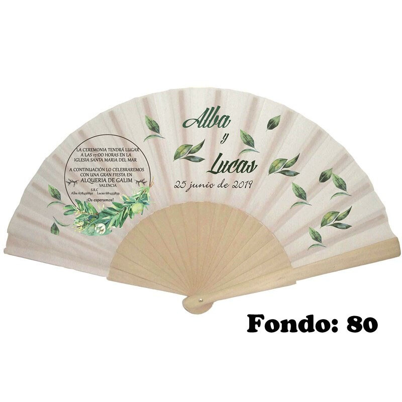 Abanico invitación de boda varios modelos (8)