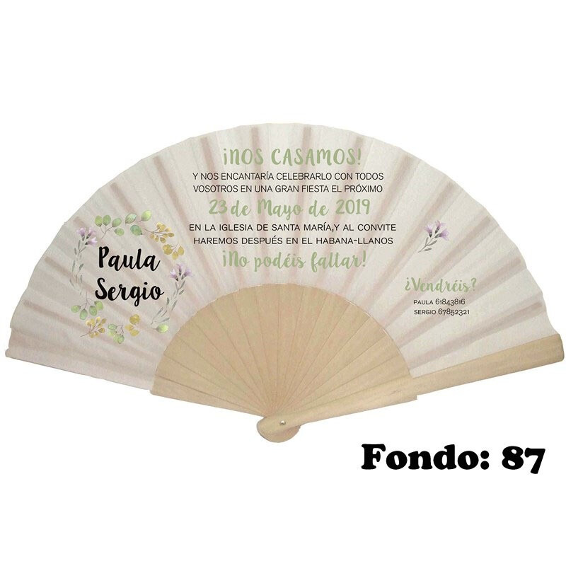 Abanico invitación de boda varios modelos (9)