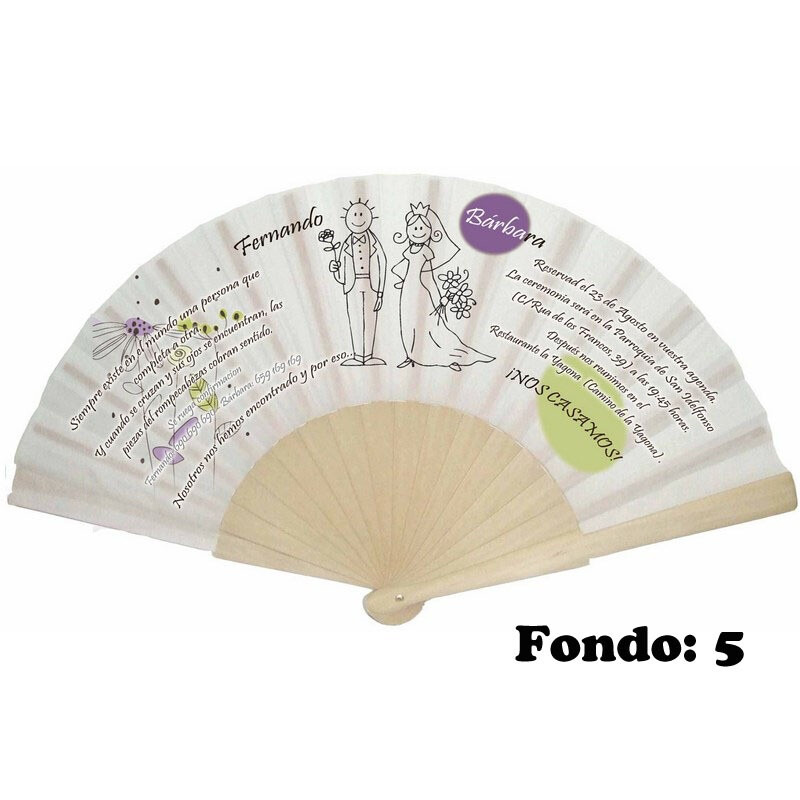 Abanico invitación de boda varios modelos (11)