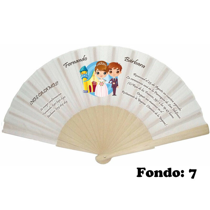 Abanico invitación de boda varios modelos (13)