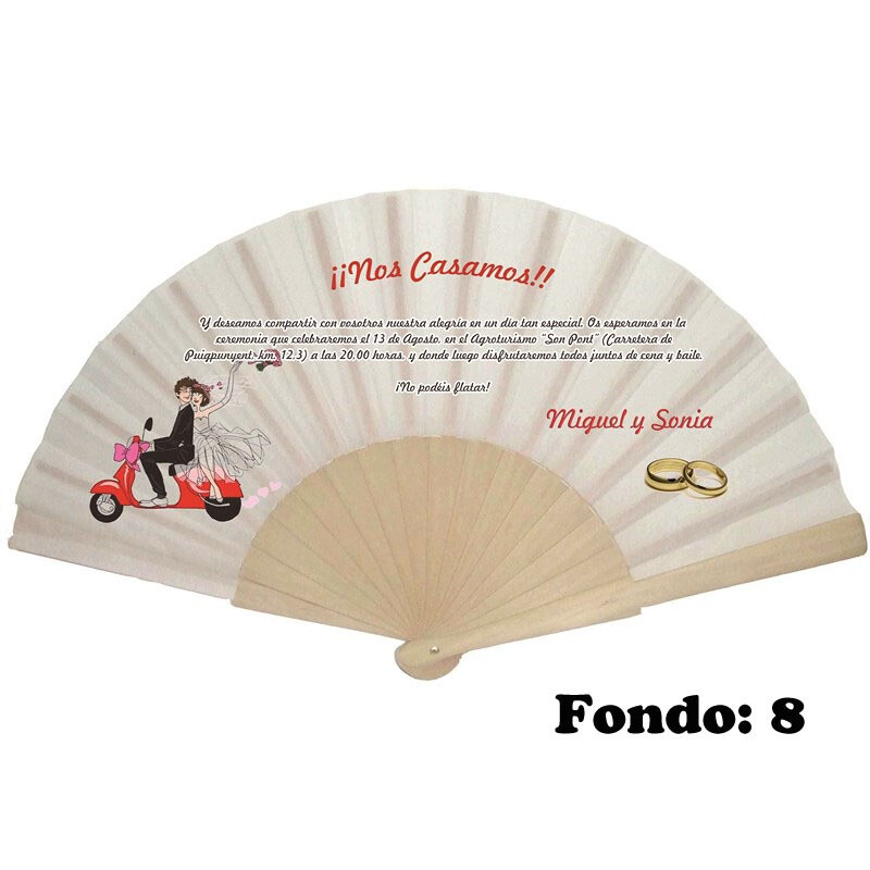 Abanico invitación de boda varios modelos (14)