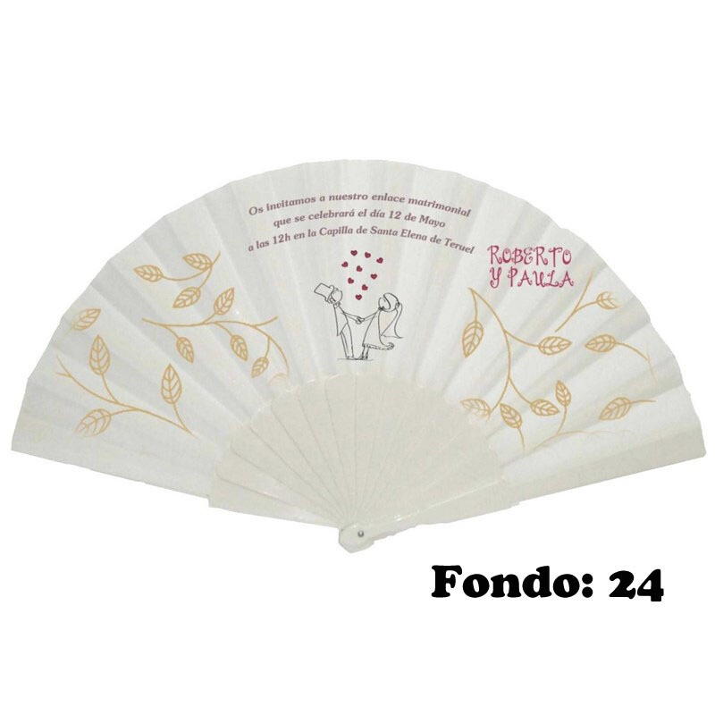 Abanico invitación de boda varios modelos (20)