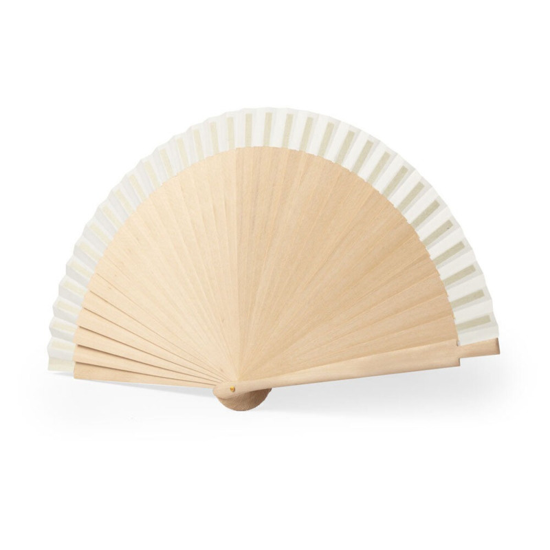 Abanico Nature Personalizable en Madera y Algodón (1)