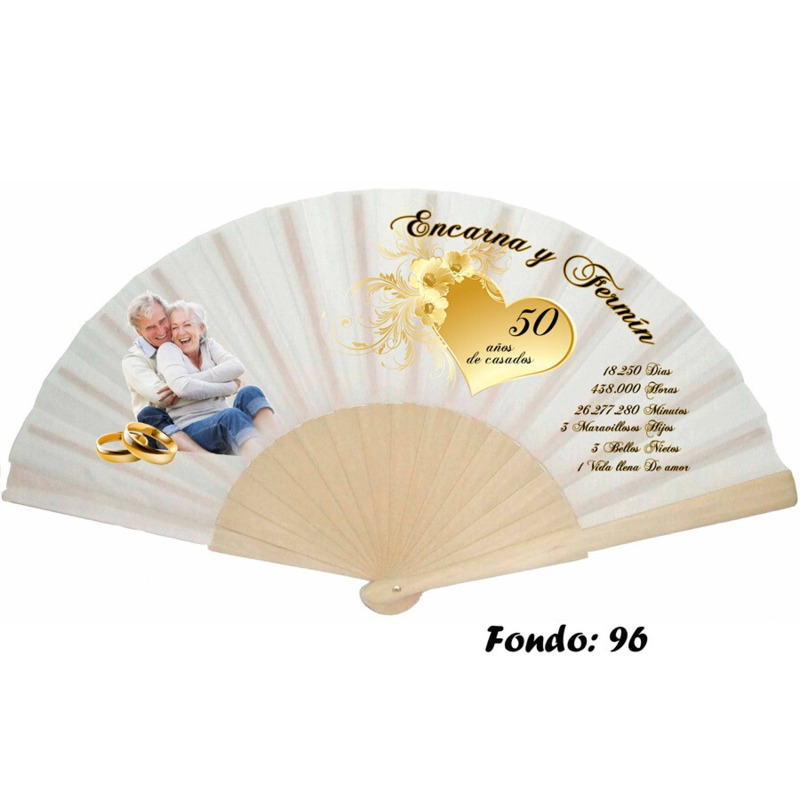 Abanico personalizado 25 y 50 Aniversario (2)
