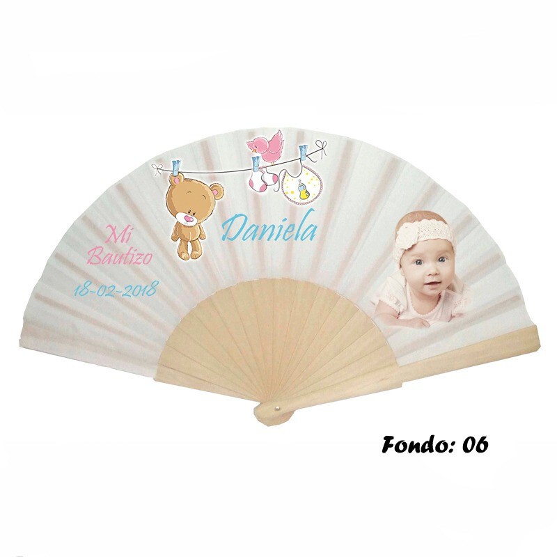 Abanico personalizado de bautizo niña varios modelos (1)