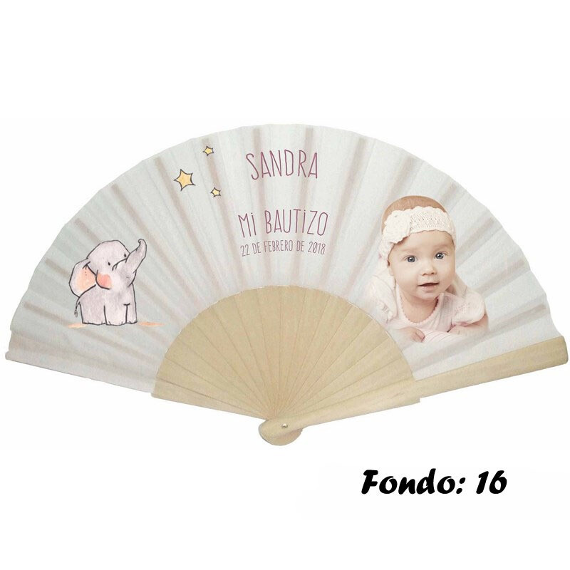 Abanico personalizado de bautizo niña varios modelos (2)