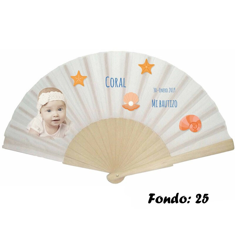 Abanico personalizado de bautizo niña varios modelos (6)