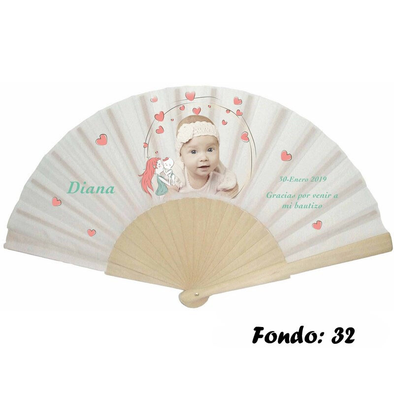 Abanico personalizado de bautizo niña varios modelos (11)