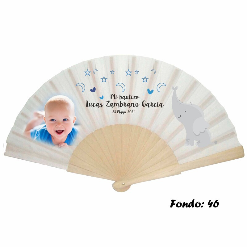 Abanico personalizado de bautizo niño varios modelos (5)