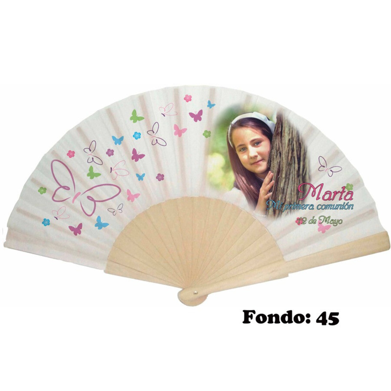 Abanico personalizado de comunión niña (4)