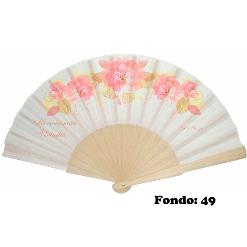 Abanico personalizado de comunión niña (6)