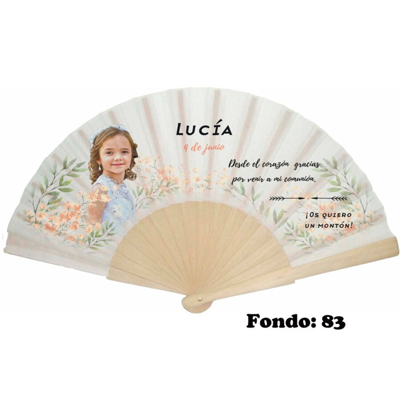 Abanico personalizado de comunión niña (11)