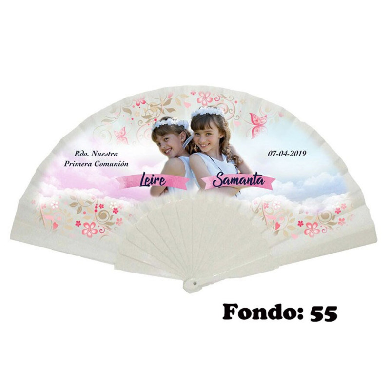 Abanico personalizado de comunión niña (14)