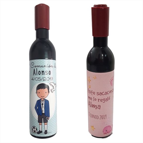 Abridor de botella con imán personalizable. Para boda, comunión o bautizo (7)