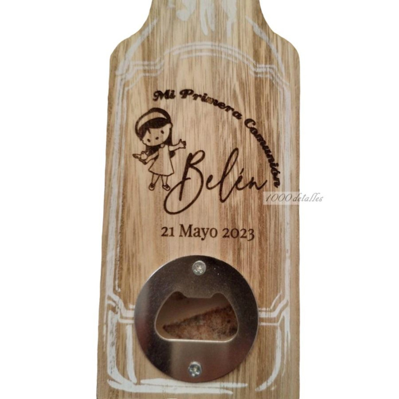 Abridor de madera grande personalizable (2)