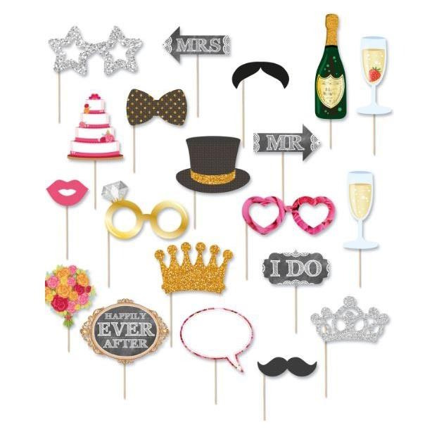 Accesorios photocall palito boda (10)✔️ por sólo 7,00 €. Envío en 24h.  Tienda Online. . ✓. Artículos de decoración  para Fiestas.