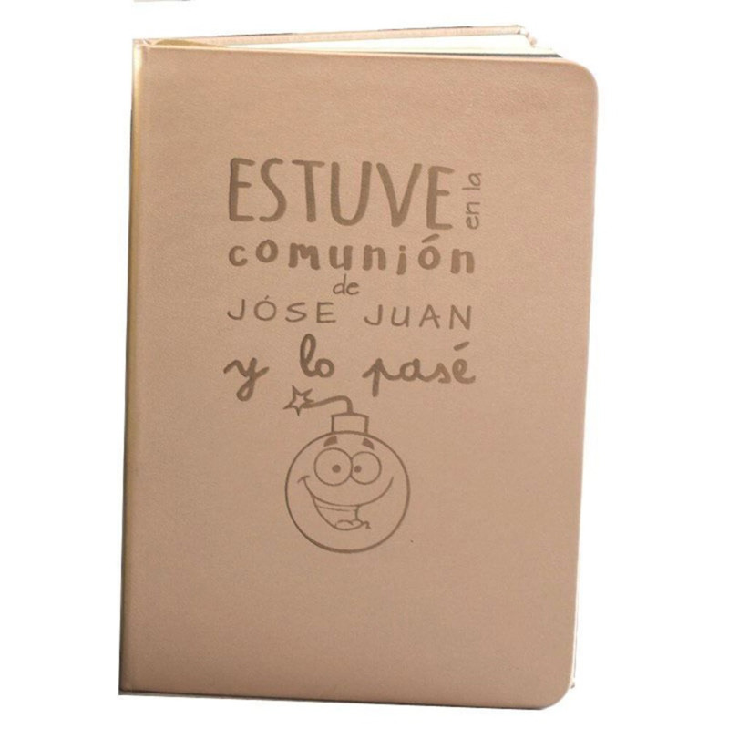 Agenda personalizable dorada (1)