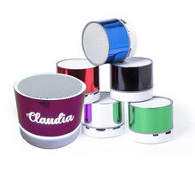 Altavoz con luz, bluetooth y radio, detalle de boda, comunión y bautizo para adolescentes